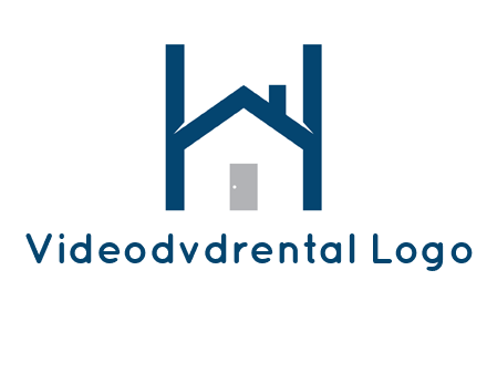 letter h house logo