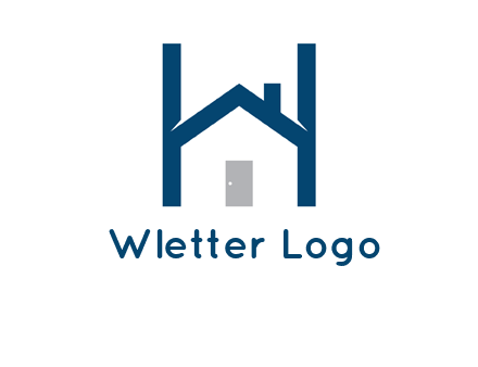 letter h house logo
