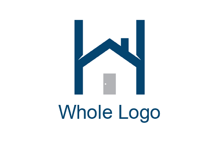 letter h house logo