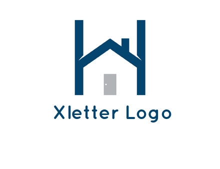 letter h house logo