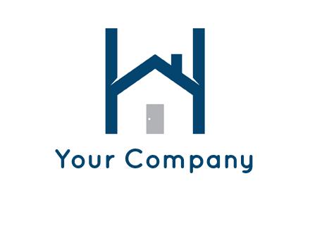 letter h house logo