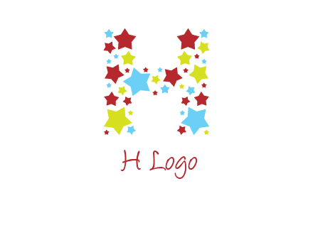 stars letter H logo