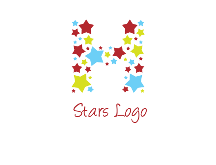stars letter H logo