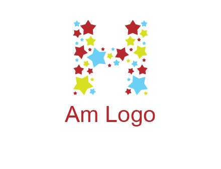 stars letter H logo