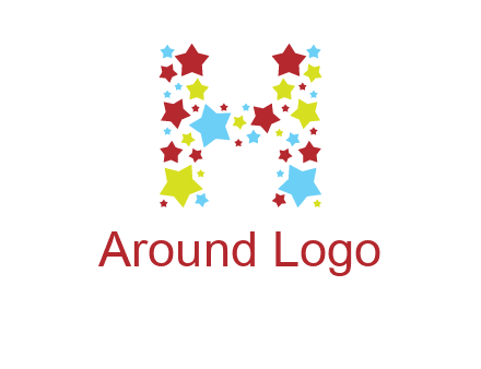 stars letter H logo