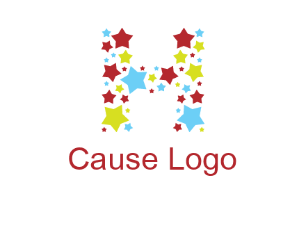 stars letter H logo
