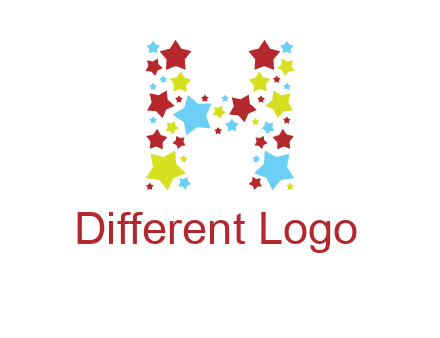 stars letter H logo