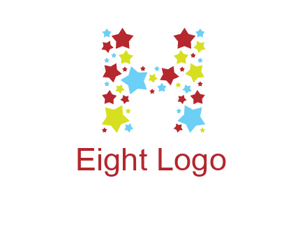 stars letter H logo
