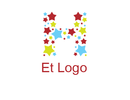 stars letter H logo