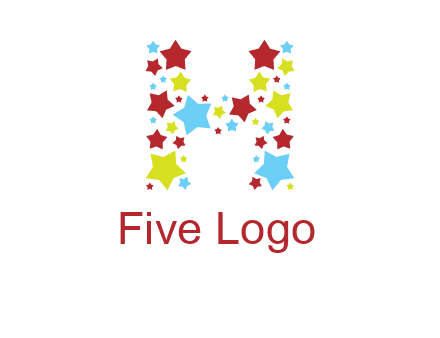 stars letter H logo