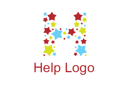 stars letter H logo