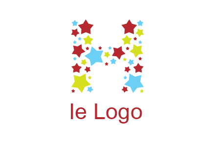 stars letter H logo