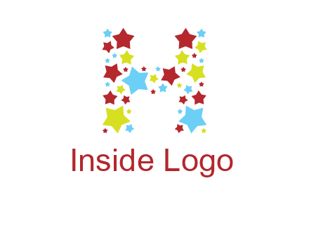 stars letter H logo