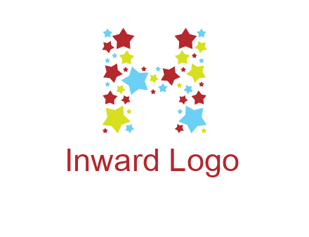stars letter H logo