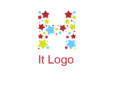 stars letter H logo