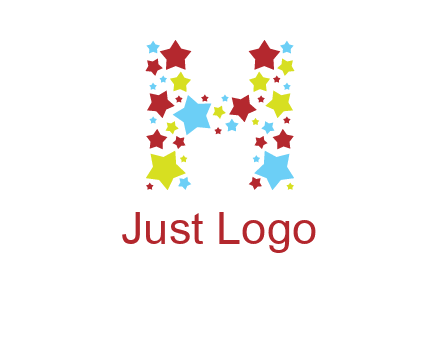 stars letter H logo