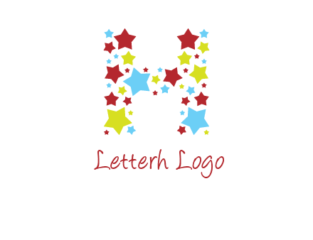 stars letter H logo