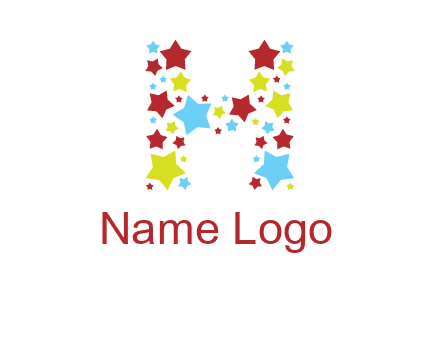 stars letter H logo