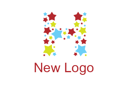 stars letter H logo