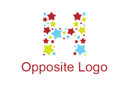 stars letter H logo