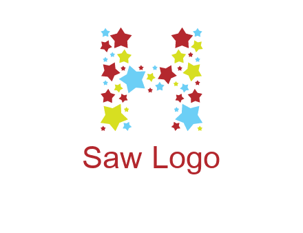 stars letter H logo