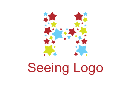 stars letter H logo
