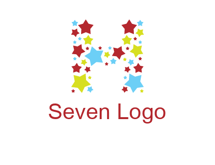 stars letter H logo