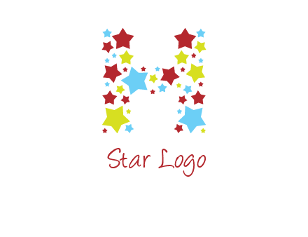 stars letter H logo
