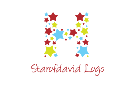 stars letter H logo