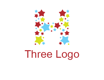 stars letter H logo