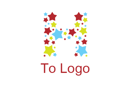 stars letter H logo