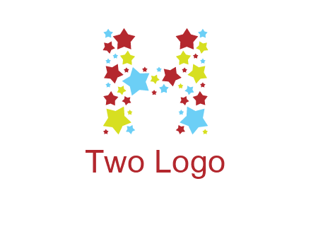 stars letter H logo