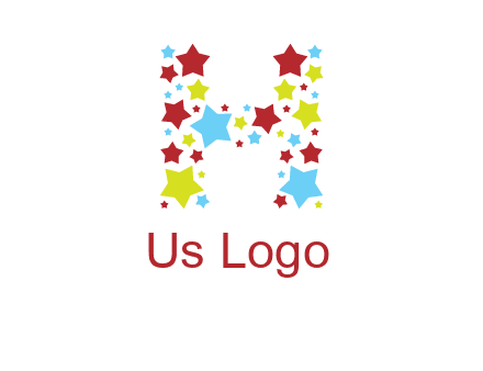 stars letter H logo