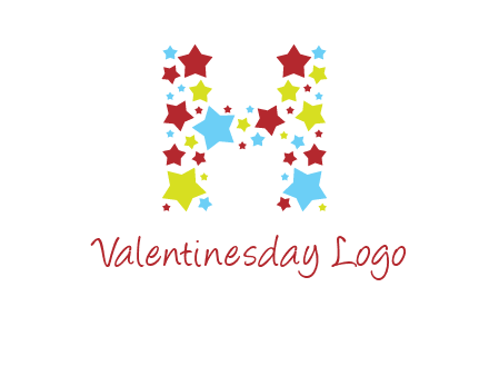 stars letter H logo