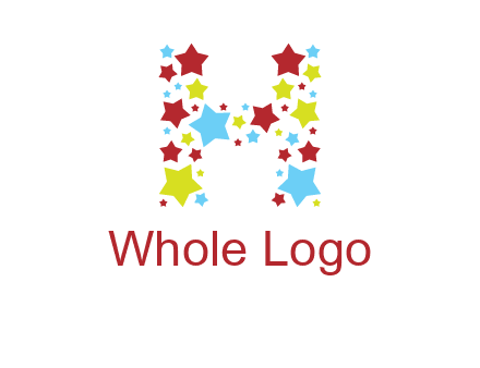 stars letter H logo