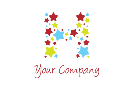 stars letter H logo