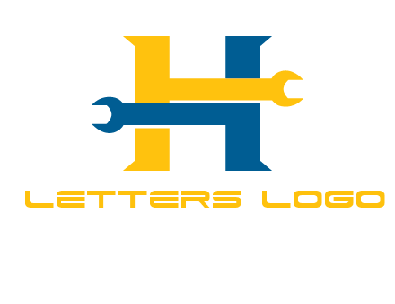 letter h wrench logo