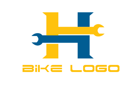 letter h wrench logo