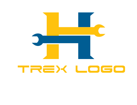 letter h wrench logo