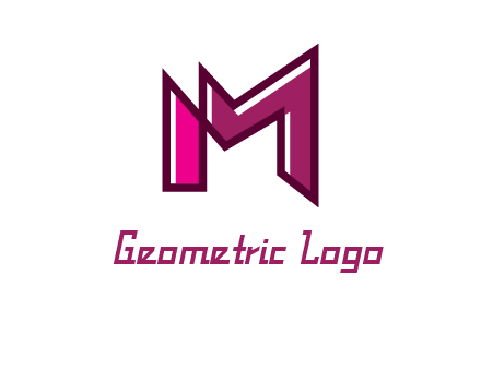 geometric letter M logo