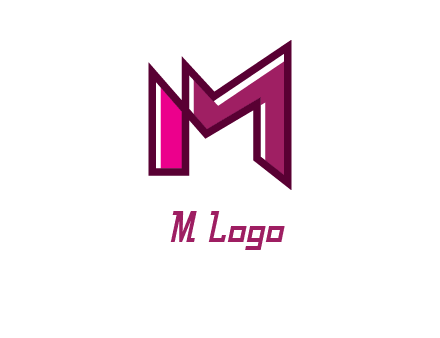 geometric letter M logo