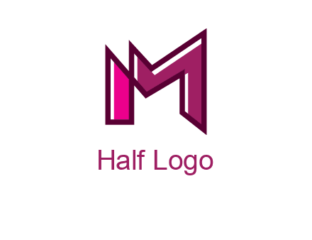 geometric letter M logo