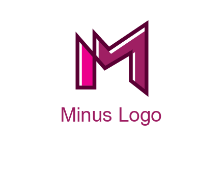 geometric letter M logo