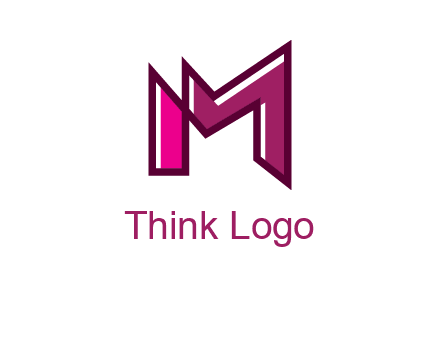 geometric letter M logo