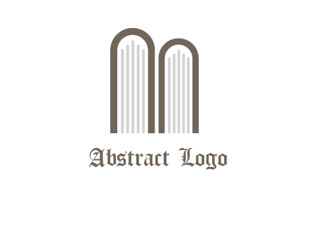 books look like letter M logo