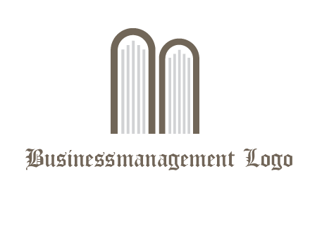 books look like letter M logo