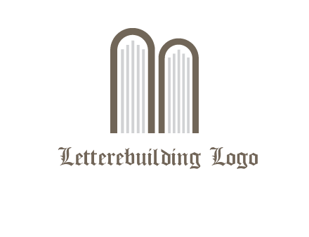 books look like letter M logo