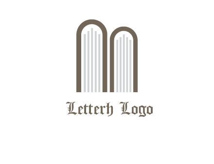 books look like letter M logo