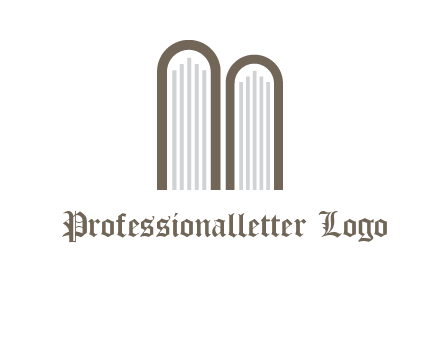 books look like letter M logo