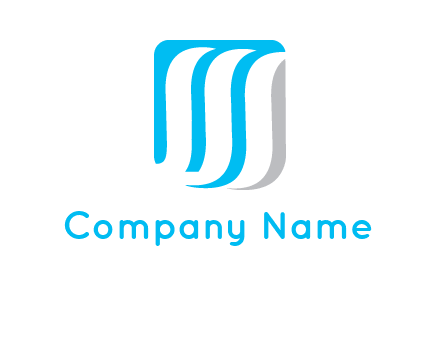 letter M waves logo